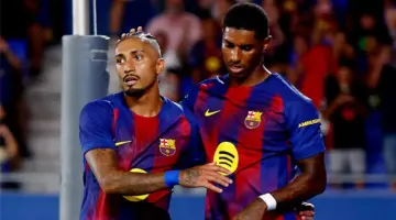 إصابة رافينها تفتح أبواب المشاركة أمام راشفورد في تشكيلة برشلونة الأساسية